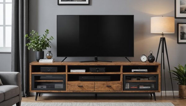 Rehaussez votre espace avec un meuble tv industriel stylé